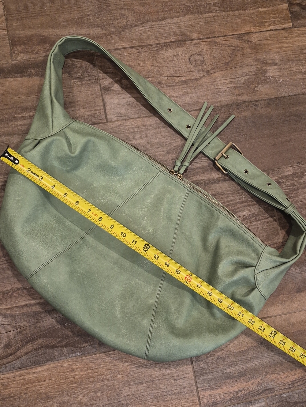 House of Harlow Sage Vegan Leather Slouchy Hobo Carryall Shoulder Crossbody Bag - Picture 13 of 14